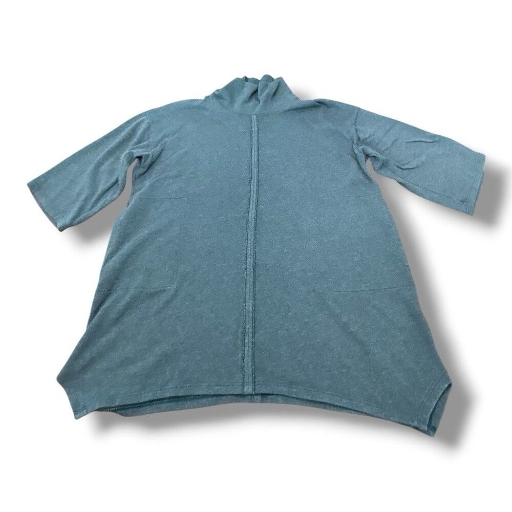 Pure Jill J. Jill Cowl Neck Drop Shoulder Comfortable Lagen Look Pockets Sz S